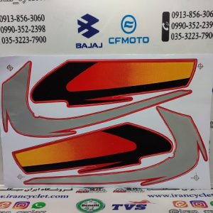 برچسب كامل باك موتور سیكلت هندا اگزایتر 81 دور قرمز