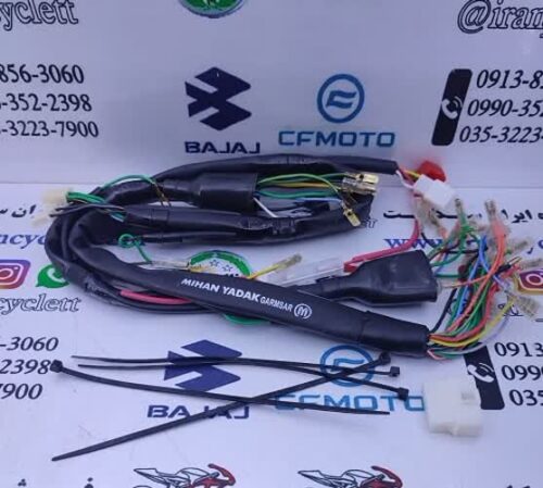 سیم کشی کامل انواع موتور سیکلت هندا استارتی تکتازی برند گرمسار