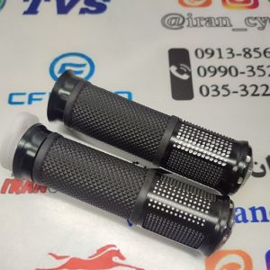 لاستیک سر دسته موتور سیکلت هندا فلزی تزئینی مشکی ( جفتی )