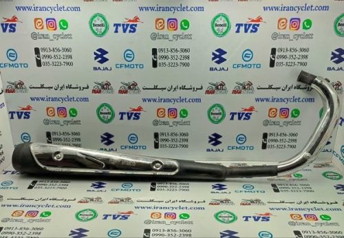 اگزوز موتور سیکلت هندا انژوکتر مشکی NMS با محافظ استیل استوک سالم