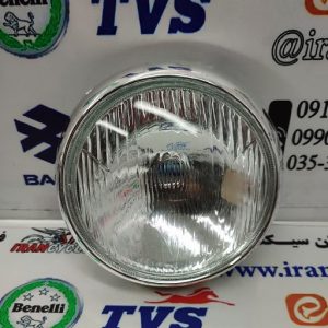 بلوری تکی چراغ جلو موتور سیکلت هندا فلزی با زه لاکی