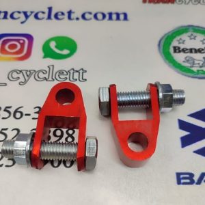 اسپیسر ارتفاع دهنده کمک عقب انواع موتور سیکلت کوتاه قرمز ( جفت )