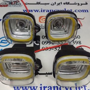 ست کامل راهنما موتور سیکلت هندا CDI نئون دار زرد (دست)