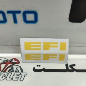 برچسب قاب بغل موتور سیکلت هندا انژوکتر (EFI) زرد
