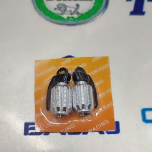 سر والف نارنجکی انواع موتور سیکلت نقره ای (جفت)