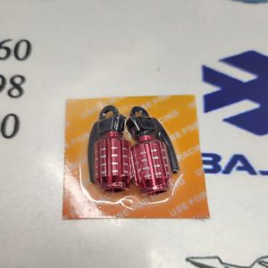 سر والف نارنجکی انواع موتور سیکلت قرمز (جفت)