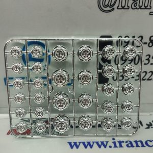 ست کامل درپوش (گل پیچ) روی پیچ موتور سیکلت (استیل)