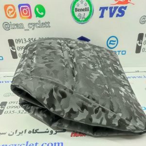 روکش زین موتور سیکلت طرح ایروکس ابر دار پفکی ارتشی