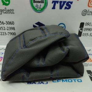 روکش زین موتور سیکلت طرح ایروکس ابر دار پفکی مشکی آبی