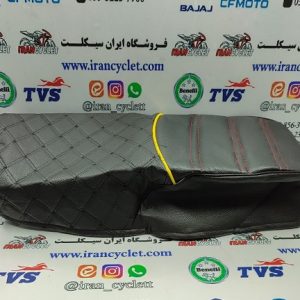 روکش زین موتور سیکلت هندا اسپرت دوتیکه مشکی خط دور زرد