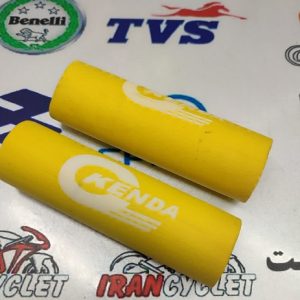 روکش ابری 4 تیکه (عرق گیر) سر دسته انواع موتور سیکلت زرد ( دست )