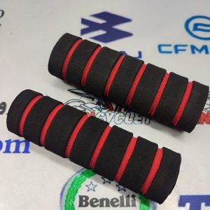 روکش ابری 4 تیکه (عرق گیر) سر دسته انواع موتور سیکلت مشکی قرمز ( دست )