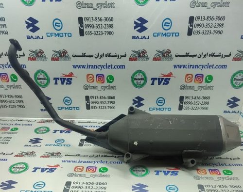 اگزوز کامل موتور سیکلت طرح کلیک اصلی شرکت نیرو موتور (نو خط و خش دار) کد 1 - Image 2
