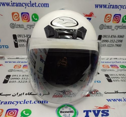کلاه ایمنی کاسکت بدون فک سفید
