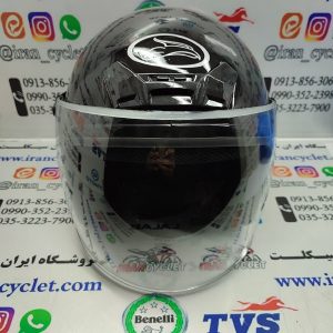 کلاه ایمنی کاسکت بدون فک مشکی