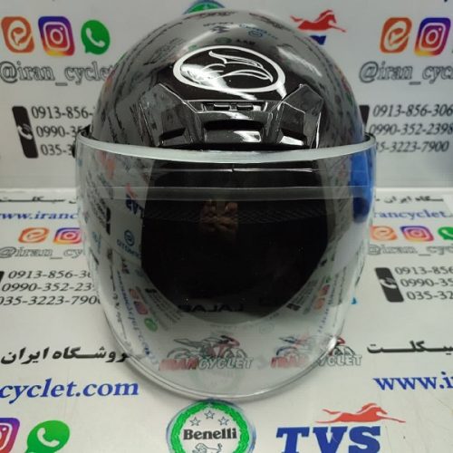 کلاه ایمنی کاسکت بدون فک مشکی