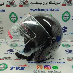 کلاه ایمنی کاسکت بدون فک مشکی