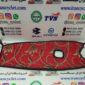 روکش باک پارچه ای انواع موتور سیکلت هندا درب باک وسط (گلدار قرمز)