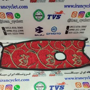 روکش باک پارچه ای انواع موتور سیکلت هندا درب باک کنار (گلدار قرمز)