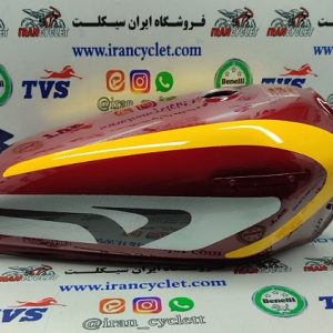 باک موتور سیکلت هندا انژوکتر (4پیچ مستطیل) زرشکی کاستوم (با قاب بغل)