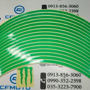 برچسب دور رینگ انواع موتور سیکلت هندا شبرنگ سبز