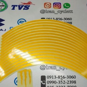 برچسب دور رینگ انواع موتور سیکلت هندا شبرنگ زرد