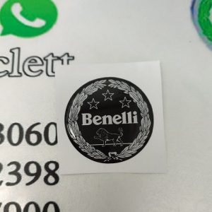 برچسب سکه ای روی باک بنلی ژله ای مشکی (برجسته)