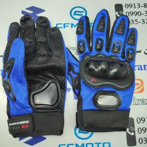 دستکش حرفه ای ضربه گیر دار موتور سواری آبی