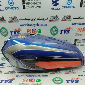 باک موتور سیکلت هندا آبی 81 دور نقره ای ساوینی (با قاب بغل)