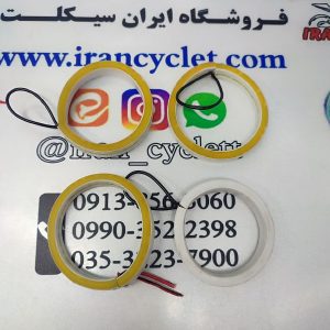 دیلایت و نئون داخل راهنما انواع موتور سیکلت زرد (پک 4 عددی)