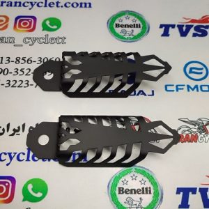 محافظ کاور فلزی رنتال روی کمک فنر عقب انواع موتور سیکلت مشکی