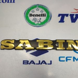 مارک (آرم) باک انواع موتور سیکلت سابین فلزی طلایی