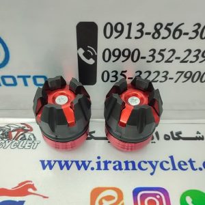 پروتکشن چرخ جلو و عقب رنتال تاج دار موتور سیکلت قرمز