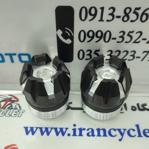 پروتکشن چرخ جلو و عقب رنتال تاج دار موتور سیکلت نقره ای