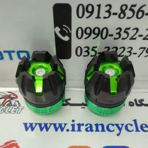 پروتکشن چرخ جلو و عقب رنتال تاج دار موتور سیکلت سبز