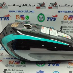 باک موتور سیکلت هندا مشکی 81 شال آبی (با قاب بغل)