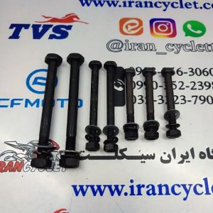 پيچ ومهره كامل دست موتور ( انجين ) موتور سيكلت هندا واشر دار آچاري خشكه مشكي