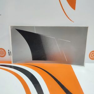 برچسب استیکر روی باک انواع موتور سیکلت مشکی نقره ای (مطابق عکس)