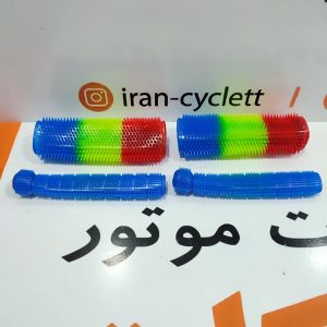 عرق گیر سر دسته ژله ای آبی زرد قرمز