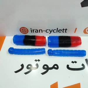 عرق گیر سر دسته ژله ای آبی مشکی قرمز