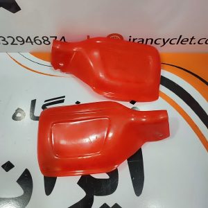 محافظ دسته موتور سیکلت انواع تریل صاف خط و خشدار قرمز (مطابق عکس) (جفت)