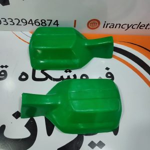 محافظ دسته موتور سیکلت تریل طرح CRM خط و خشدار سبز (جفت)