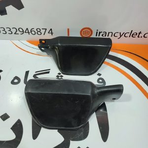 محافظ دسته موتور سیکلت تریل (مطابق عکس) خط و خشدار مشکی (جفت)