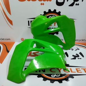 قاب (کایت) بغل باک موتور تریل جی وای GY خط و خشدار جزئی سبز (بدون برچسب) (جفت)