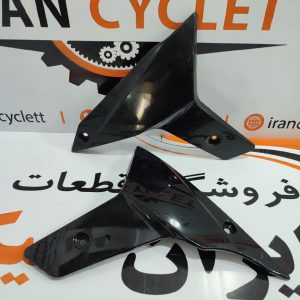 کاور فلاپ زیر انجین (چپ و راست) موتور سیکلت سی اف CF150 اصلی مشکی خط و خشدار