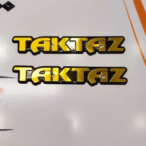 مارک (آرم) باک انواع انواع موتور سیکلت هندا فلزی برند تکتاز طرح دار طلایی