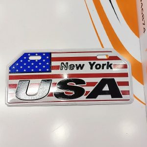 پلاک تزئینی موتور سیکلت ذوزنقه (USA نیویورک)