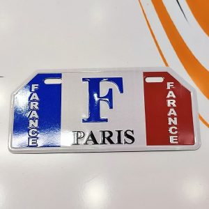 پلاک تزئینی موتور سیکلت ذوزنقه (F پاریس)
