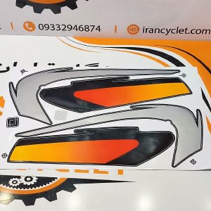 برچسب کامل باک موتور سیکلت هندا اگزایتر 81 دور مشکی