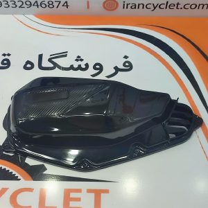 درب فیلتر هواکش موتور سیکلت طرح کلیک شیشه ای مشکی براق